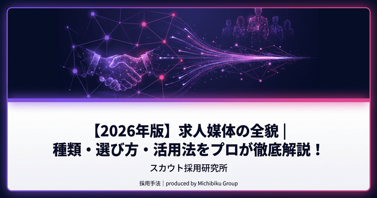 【2026年版】求人媒体の全貌|種類・選び方・活用法をプロが徹底解説!