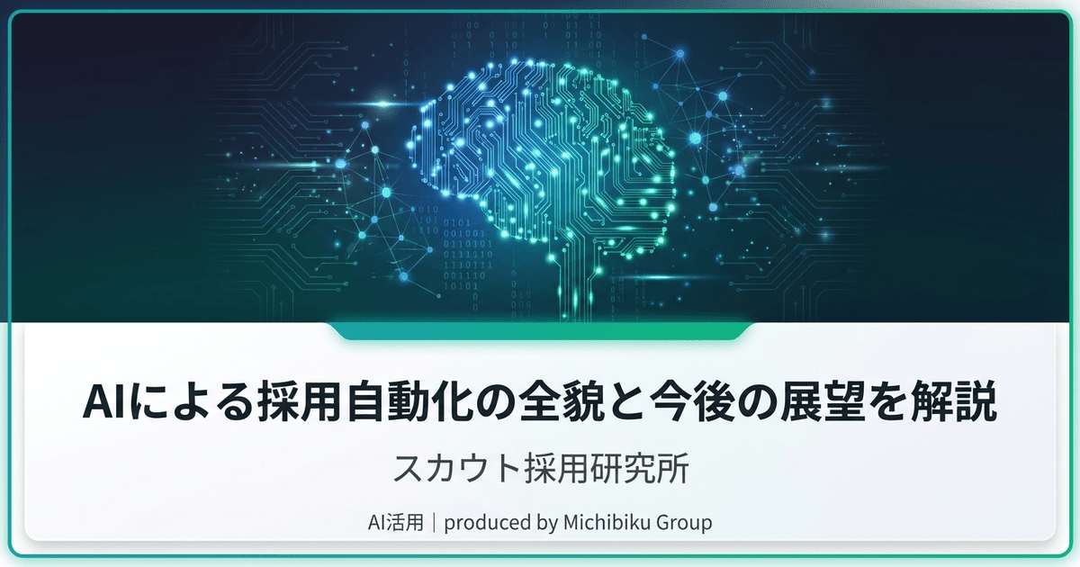 AIによる採用自動化の全貌と今後の展望を解説|基本から実践方法まで解説