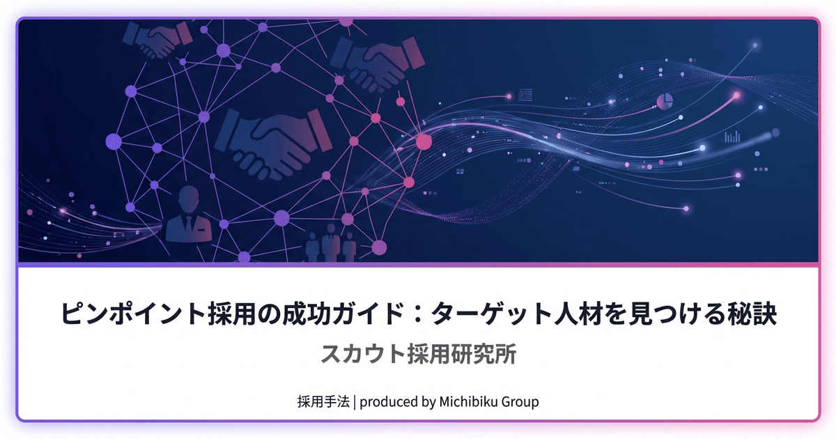 ピンポイント採用の成功ガイド:ターゲット人材を見つける秘訣|基本から実践方法まで解説