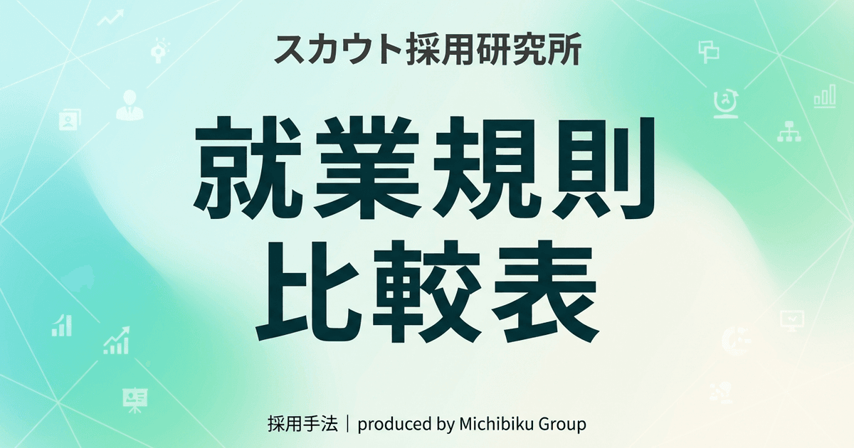 【2026年最新版】就業規則 比較表|成功する選び方と重要ポイントを徹底解説