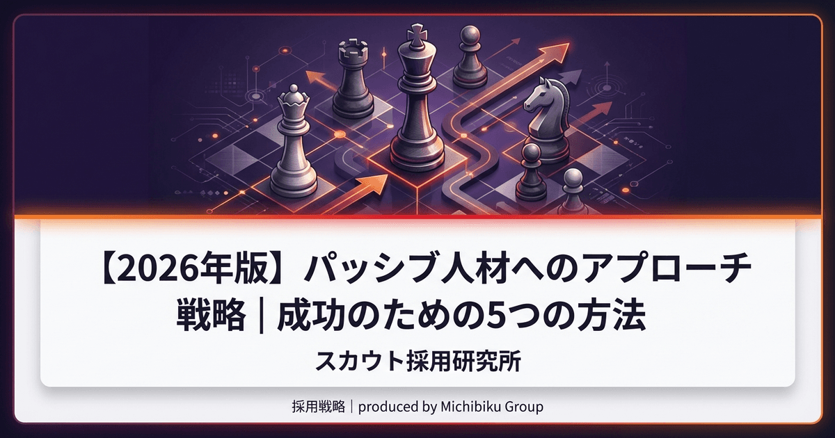 【2026年版】パッシブ人材へのアプローチ戦略|成功のための5つの方法