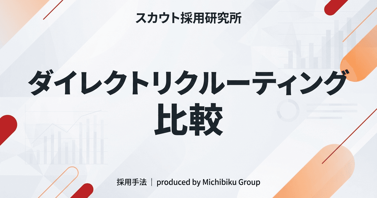 【2026年最新版】ダイレクトリクルーティング比較|失敗しない選び方と活用法を徹底解説