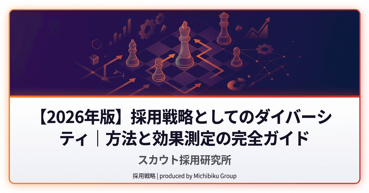 【2026年版】採用戦略としてのダイバーシティ|方法と効果測定の完全ガイド