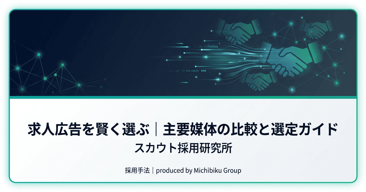 求人広告を賢く選ぶ|主要媒体の比較と選定ガイド|基本から実践方法まで解説
