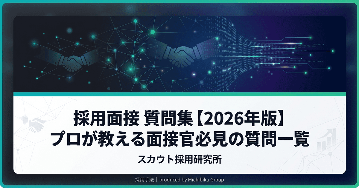 【2026年版】採用面接 質問例|プロが教える成功する方法と注意点