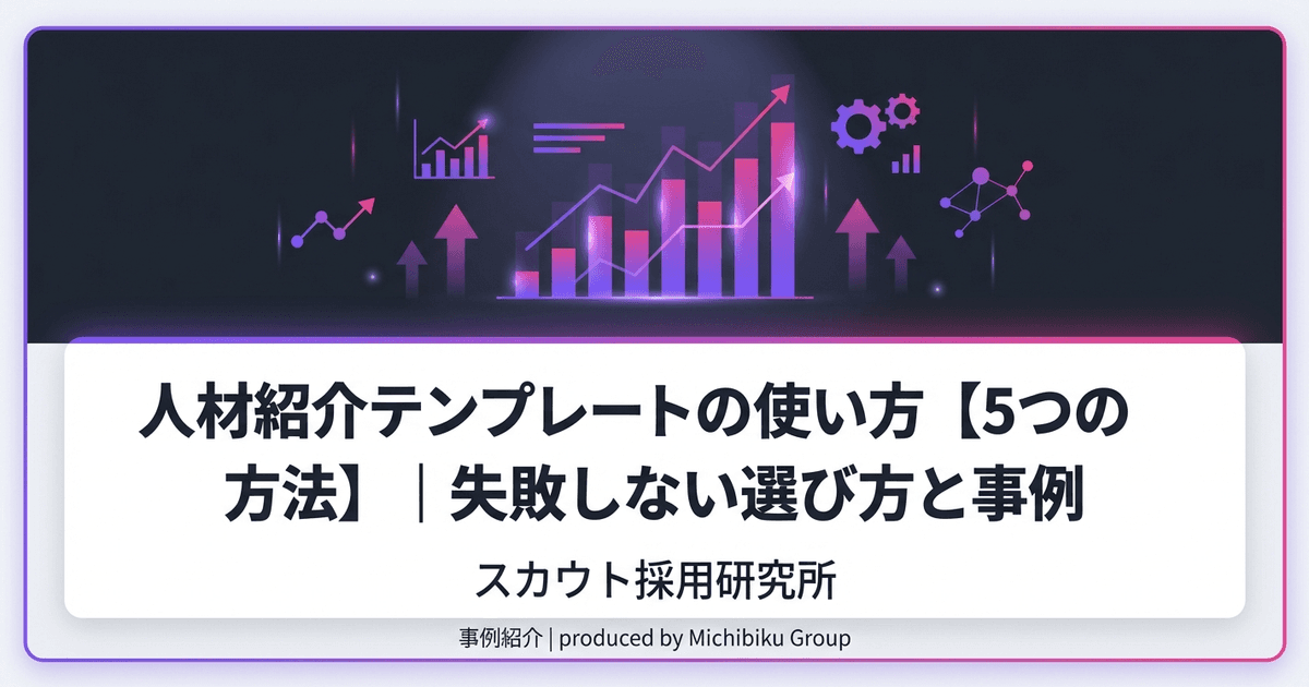 人材紹介テンプレートの使い方【5つの方法】|失敗しない選び方と事例