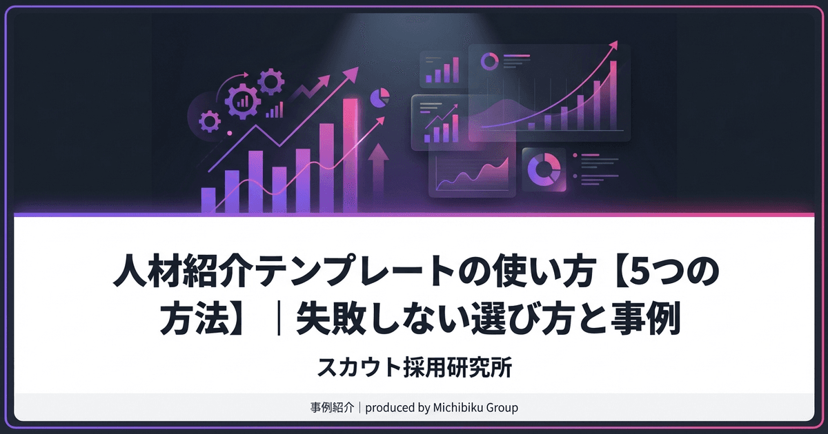 人材紹介テンプレートの使い方【5つの方法】|失敗しない選び方と事例