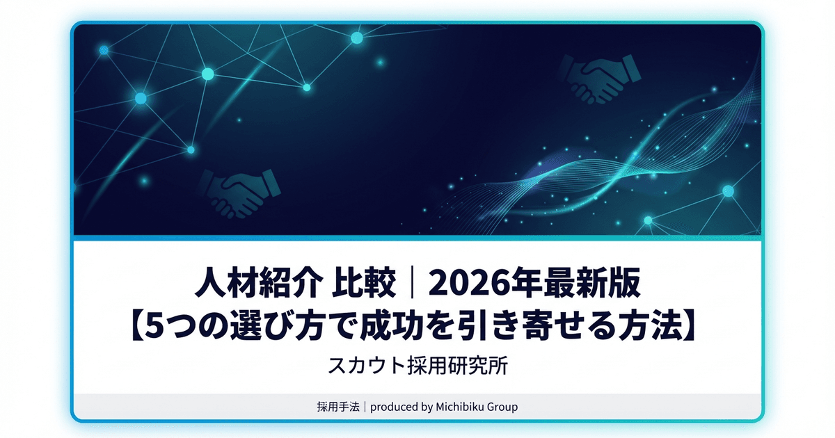 人材紹介 比較|2026年最新版【5つの選び方で成功を引き寄せる方法】