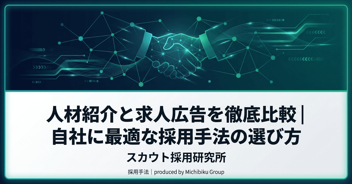 人材紹介と求人広告を比較|コスト・効果・採用スピードで選ぶ最適手法