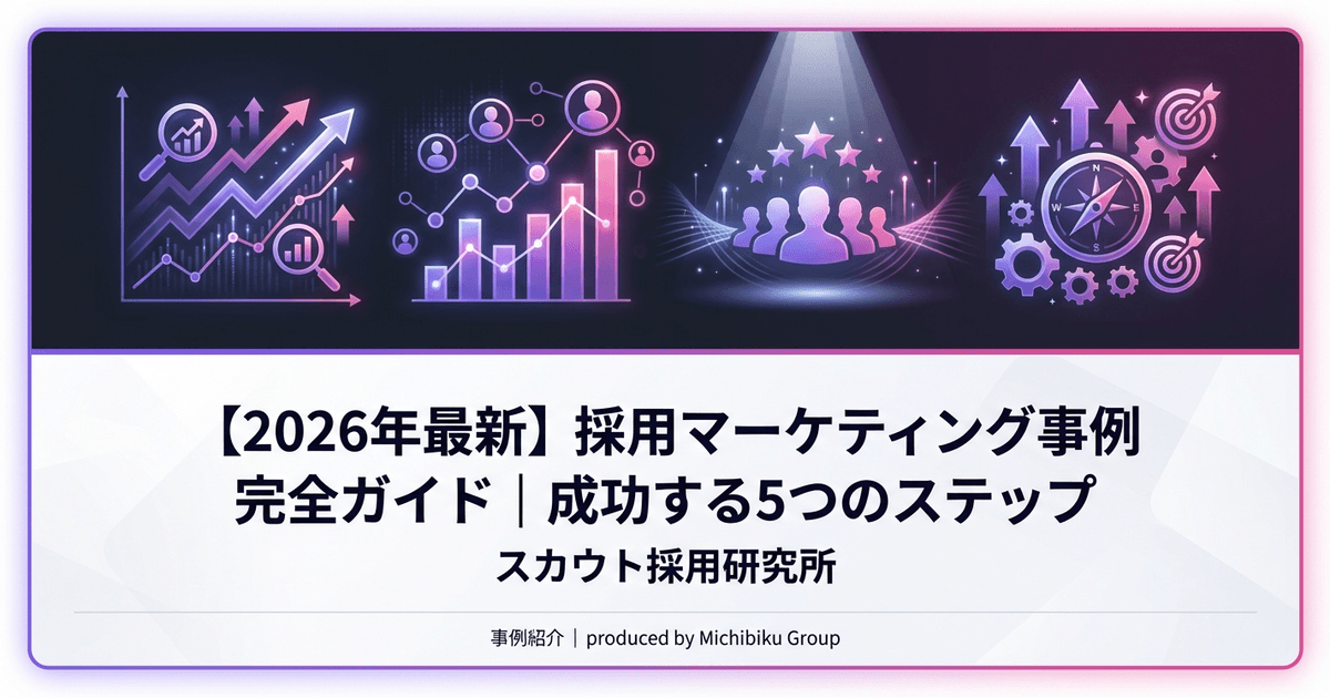 【2026年最新】採用マーケティング事例完全ガイド|成功する5つのステップ