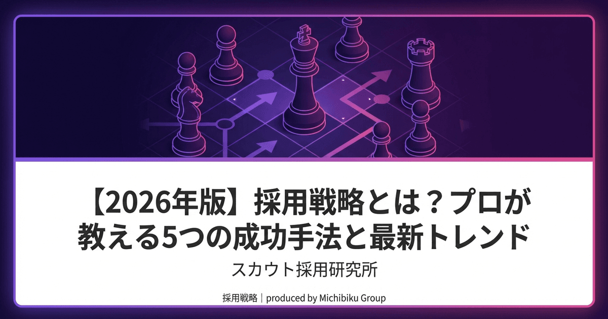 【2026年版】採用戦略とは?プロが教える5つの成功手法と最新トレンド