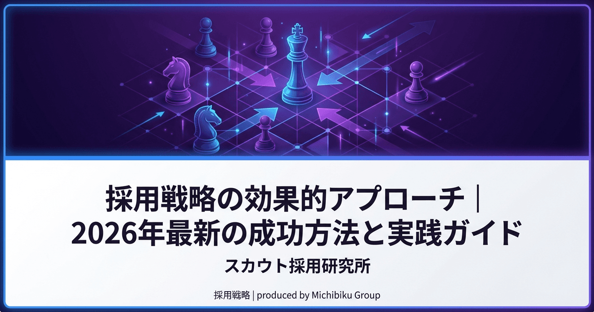 採用戦略の効果的アプローチ|2026年最新の成功方法と実践ガイド