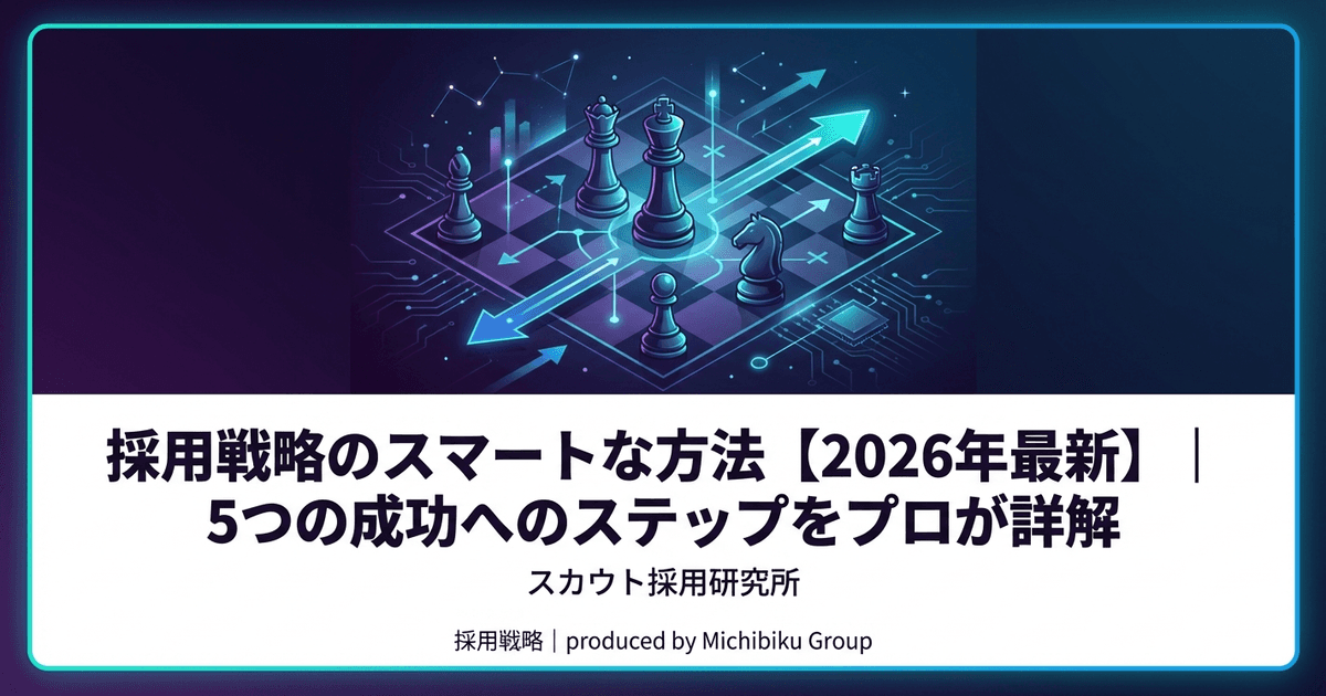 採用戦略のスマートな方法【2026年最新】|5つの成功へのステップをプロが詳解