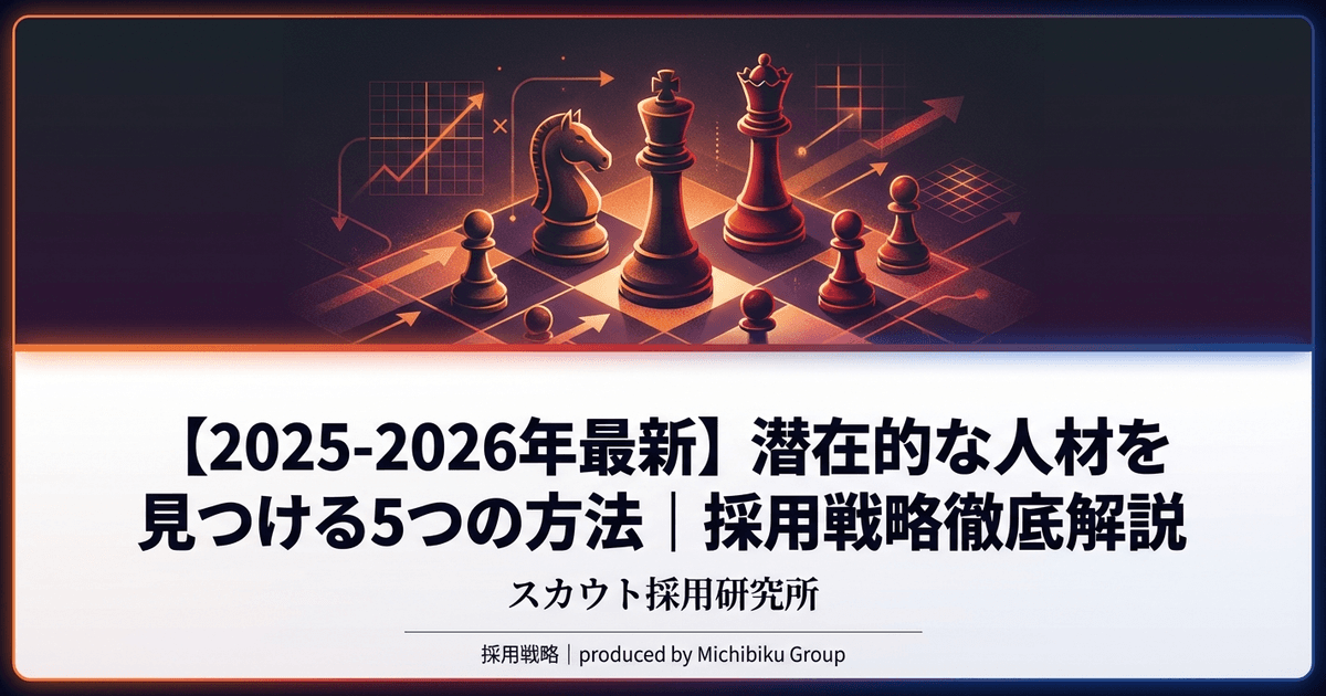 【2025-2026年最新】潜在的な人材を見つける5つの方法|採用戦略徹底解説
