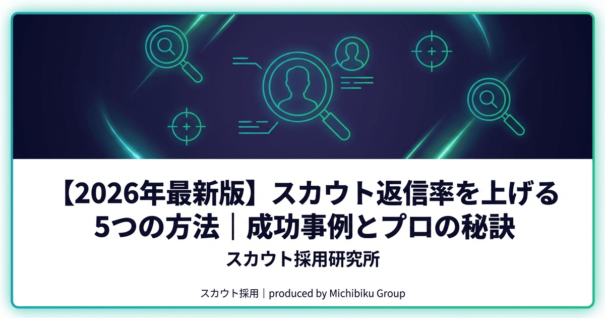 【2026年最新版】スカウト返信率を上げる5つの方法|成功事例とプロの秘訣