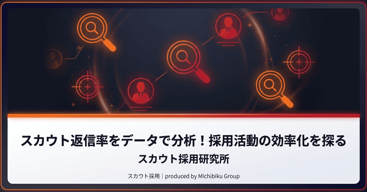 スカウト返信率のデータ分析|採用活動を効率化するアプローチと改善策