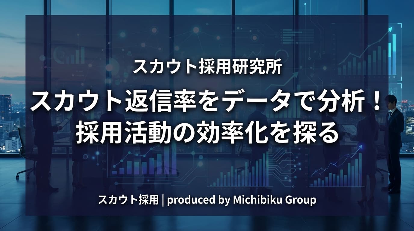 スカウト返信率をデータで分析!採用活動の効率化を探る