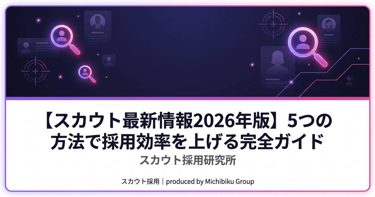 【スカウト最新情報2026年版】5つの方法で採用効率を上げる完全ガイド