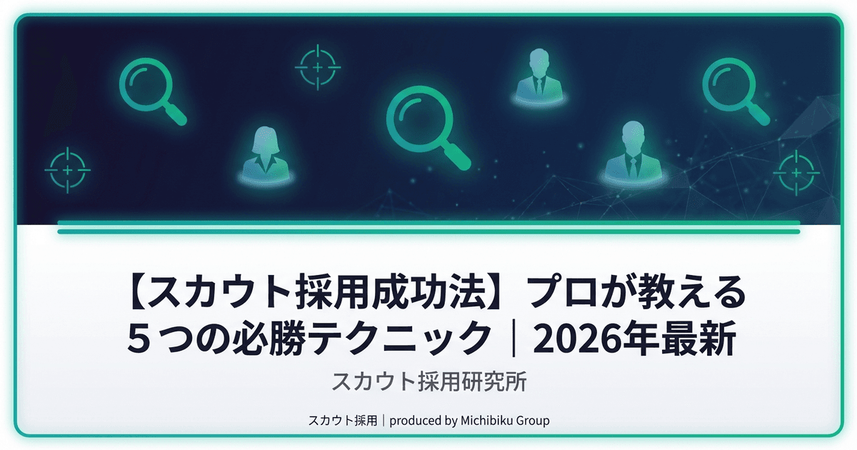 【スカウト採用完全ガイド】成功率3倍にする5つの秘訣|2026年最新