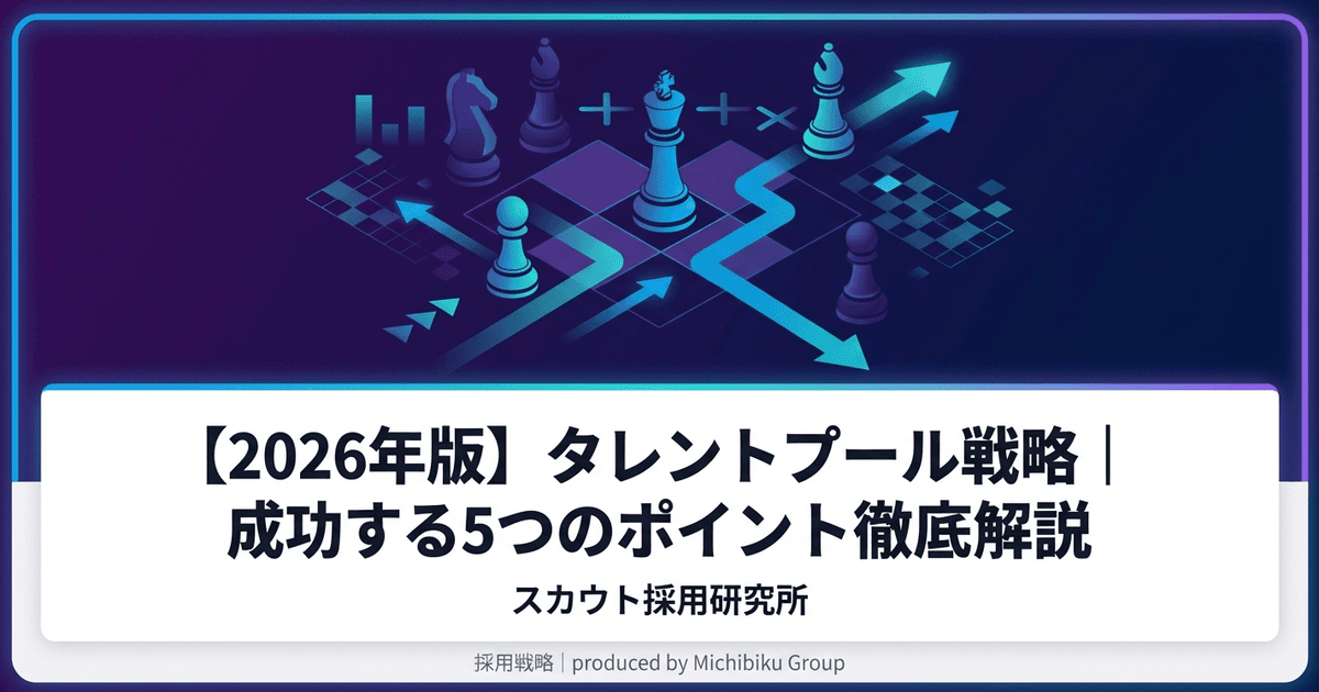 【2026年版】タレントプール戦略|成功する5つのポイント徹底解説